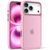 TPU+PC чохол Metal Buttons для Apple iPhone 17 Pro Max (6.9") Pink 777-08001 фото