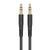 Аудіокабель HOCO UPA24 3.5mm male to 3.5mm male, nylon braid, 1m, Black 6931474789136 фото