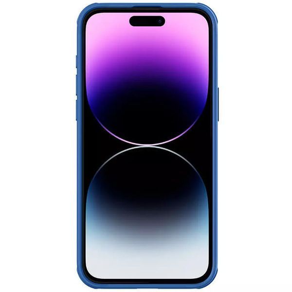 Карбоновая накладка Nillkin CamShield Pro для Apple iPhone 15 Pro Max (6.7") Blue 777-08133 фото