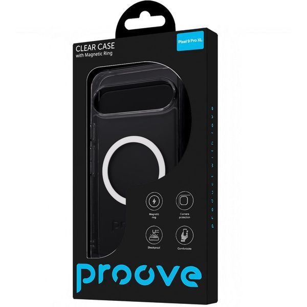 Чохол Proove Clear Case with Magnetic Ring Google Pixel 9 Pro XL Ttransparent 656-04323 фото