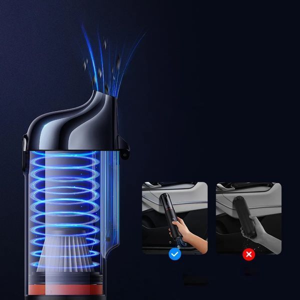 Автомобильный пылесос Baseus A5 Handy Vacuum Cleaner (16000pa) Black C30459500111-00 фото