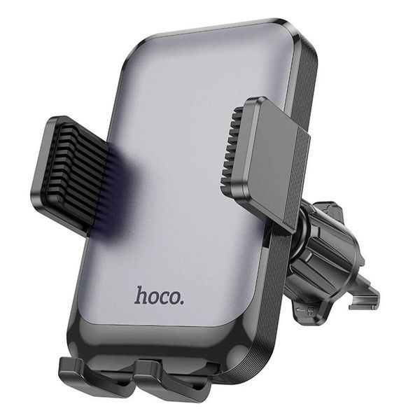 Тримач для мобільного HOCO H26 Rock push-type car holder(air outlet Black gray 656-00497 фото