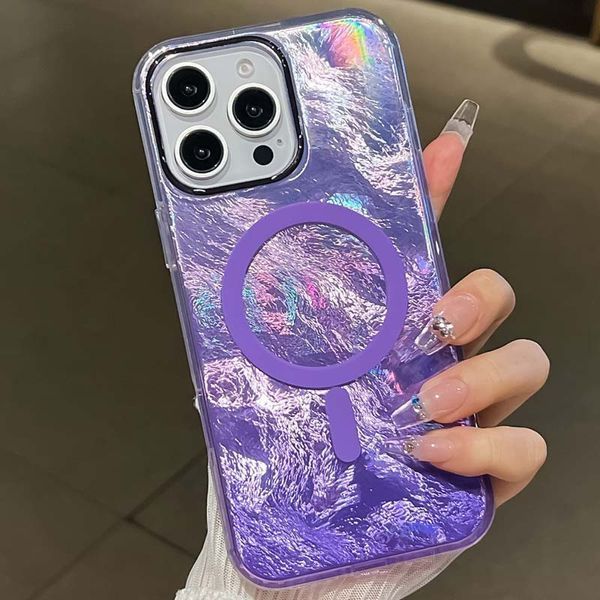 Чохол TPU Shiny Mountain (MagFit) для Apple iPhone 16 Pro (6.3") Purple 555-02870 фото