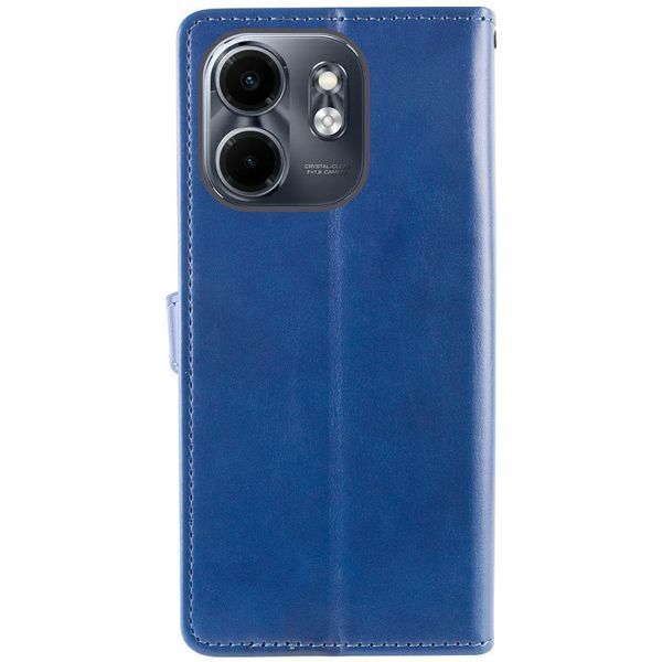 Кожаный чехол-книжка GETMAN Gallant (PU) для Infinix Smart 9 4G / Hot 50i Синий 777-06152 фото