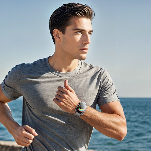 Смарт-часы HOCO Y28 AMOLED 49mm. 200 mAh. IP67 Smart sports watch (call version) Silver 6942007648486 фото