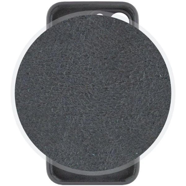 Силиконовый чехол с закрытой камерой для iPhone 14 Pro Dark Grey 666-00865 фото