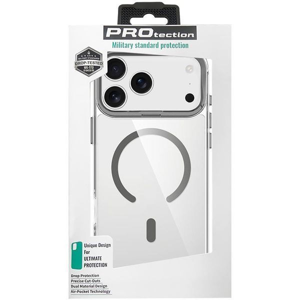 Чохол TPU Space Case Apex with MagSafe для Apple iPhone 17 Pro (6.3") Grey 777-08077 фото