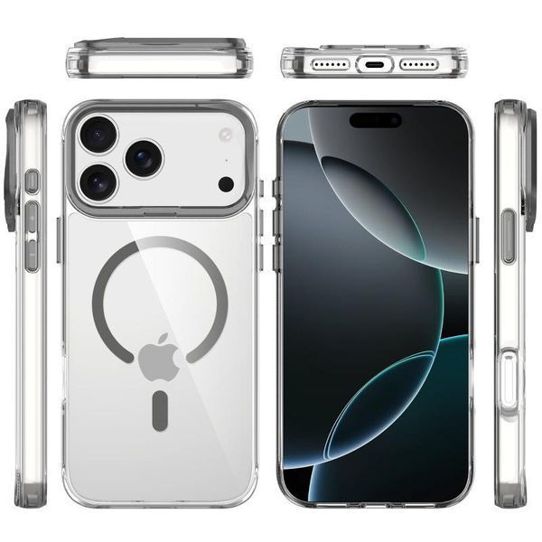 Чохол TPU Space Case Apex with MagSafe для Apple iPhone 17 Pro (6.3") Grey 777-08077 фото