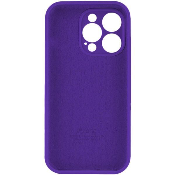 Силиконовый чехол с закрытой камерой для iPhone 16 Pro Amethist 666-01229 фото