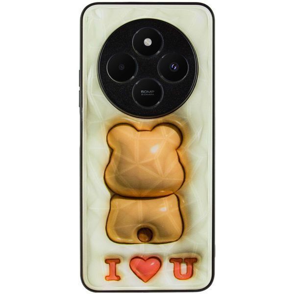 Чехол TPU+PC Prisma Fluffie для Xiaomi Redmi 14C / Poco C75 Bear 777-04051 фото