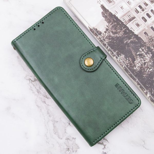 Шкіряний чохол-книжка GETMAN Gallant (PU) для Xiaomi Redmi A3 Green 777-06252 фото