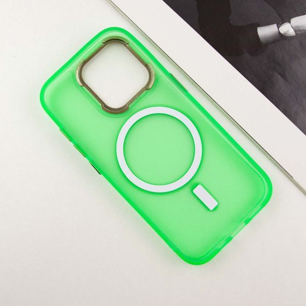 Чохол TPU+PC Lily with MagSafe для Apple iPhone 15 Pro (6.1") Neon Green 214-03580 фото