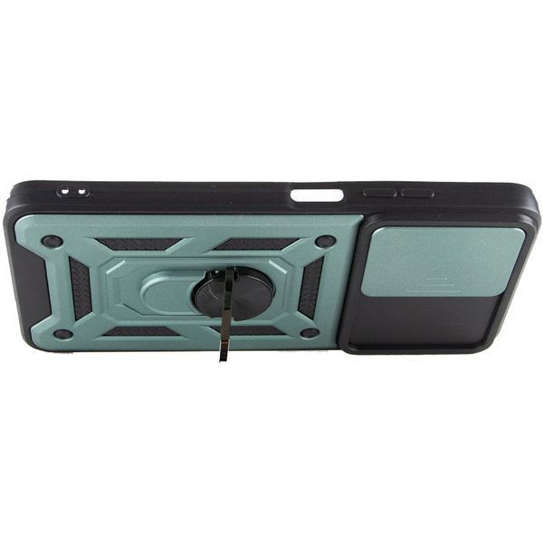 Ударостійкий чохол Camshield Serge Ring для Xiaomi Poco M6 Pro 5G Green 777-04356 фото