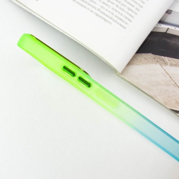 Чехол TPU+PC Fresh sip series для Xiaomi Redmi Note 12 4G Бирюзовый / Лимонный 777-06602 фото