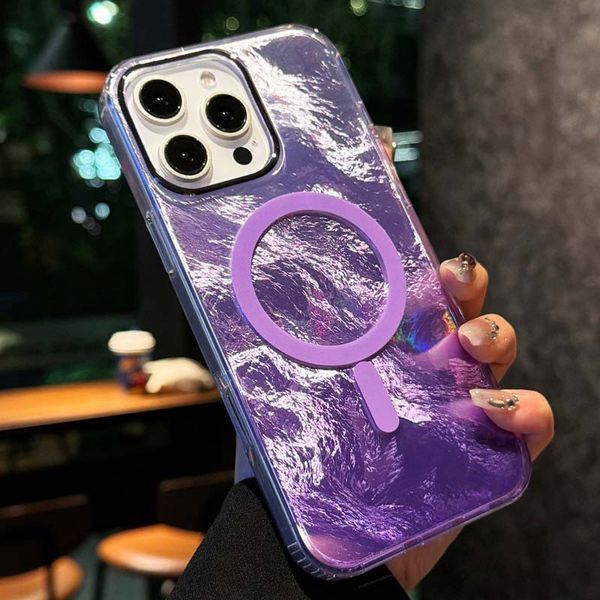 Чохол TPU Shiny Mountain (MagFit) для Apple iPhone 16 Pro (6.3") Purple 555-02870 фото