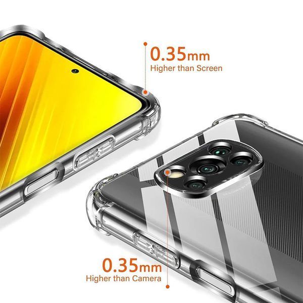 TPU чехол GETMAN Ease усиленные углы Full Camera для Xiaomi Poco X3 NFC / Poco X3 Pro 555-02511 фото