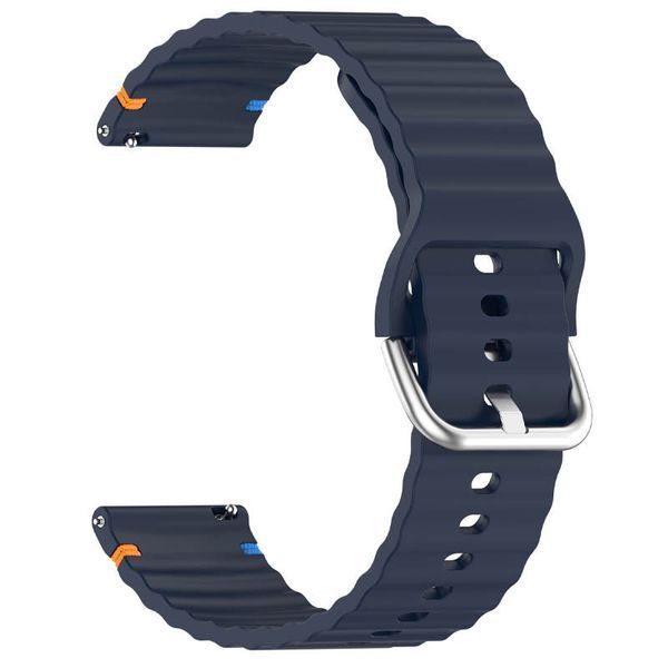 Силіконовий ремінець Wavy для Smart Watch 20mm Midnight Blue 212-01684 фото