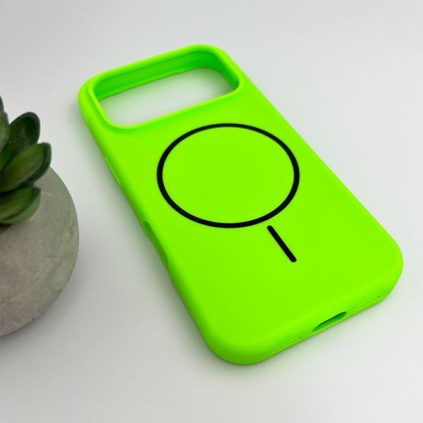 Чохол для смартфона Silicone Case Magnetic для Apple iPhone 17 Pro Max Shiny Green 666-04166 фото
