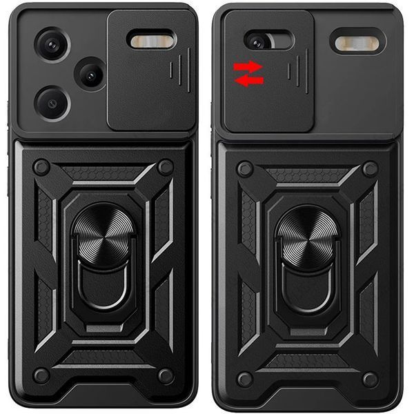 Ударостійкий чохол Camshield Serge Ring для Xiaomi Redmi Note 13 Pro+ Black 777-04415 фото