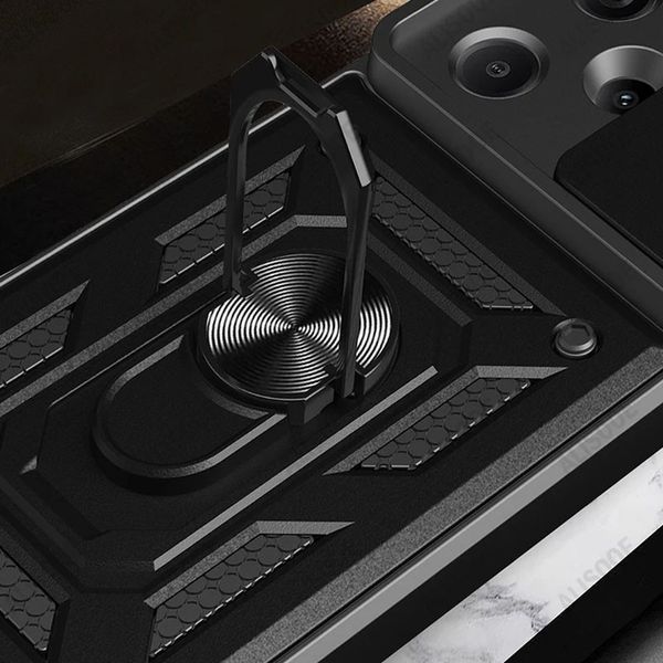Ударостійкий чохол Camshield Serge Ring для Xiaomi Redmi Note 13 Pro+ Black 777-04415 фото