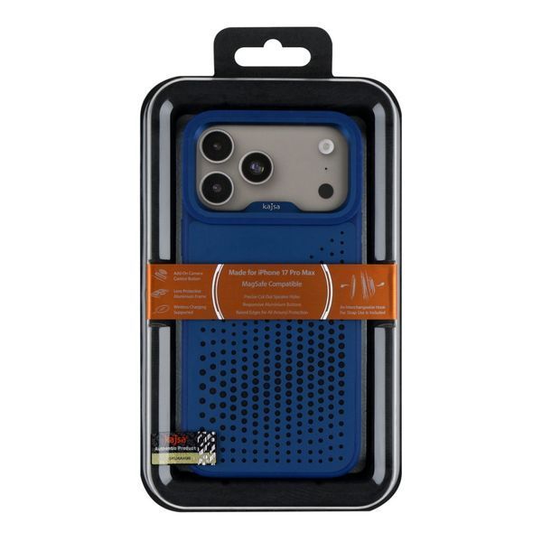 Чохол Kajsa Splendid Collection Circle with MagSafe для iPhone 17 Pro Max Blue Plus O-Ring 2020000508991 фото