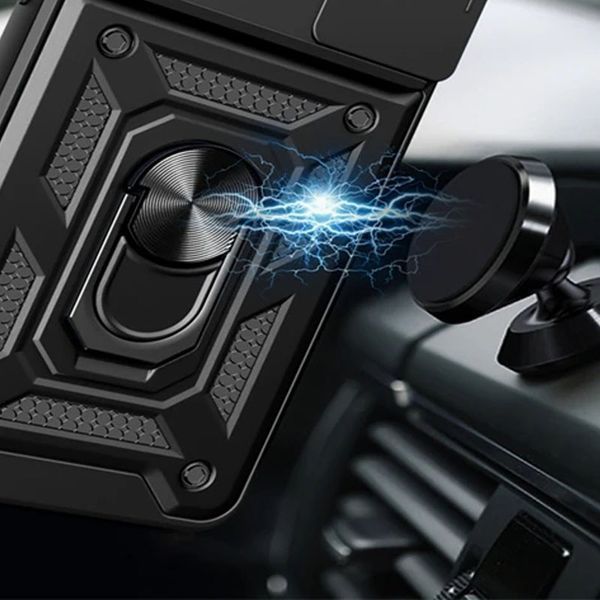 Ударостійкий чохол Camshield Serge Ring для Xiaomi Redmi Note 13 Pro+ Black 777-04415 фото