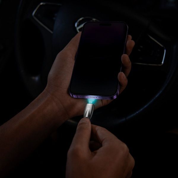 Кабель Baseus Glimmer Series Fast Charging Type-C to Lightning 20W (1m) Blue CADH000003 фото