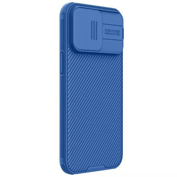 Карбоновая накладка Nillkin CamShield Pro для Apple iPhone 15 Pro Max (6.7") Blue 777-08133 фото