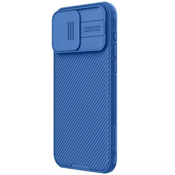 Карбоновая накладка Nillkin CamShield Pro для Apple iPhone 15 Pro Max (6.7") Blue 777-08133 фото
