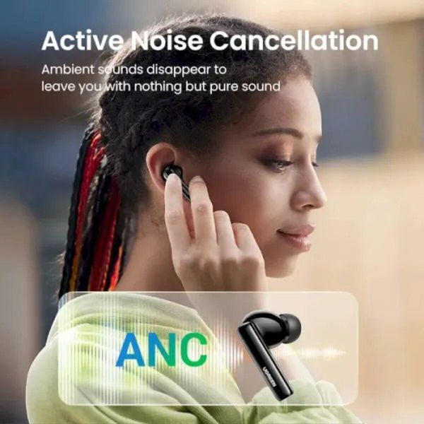 Бездротові навушники UGREEN WS106 HiTune T3 Active Noise-Cancelling Wireless Earbuds (Black)(UGR-90401) 656-01656 фото