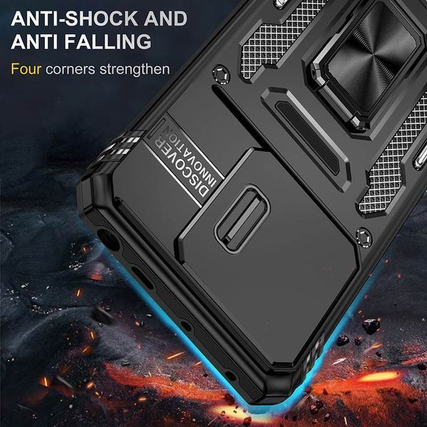 Ударопрочный чехол Camshield Army Ring для Xiaomi Poco X6 / Note 13 Pro 5G Black 777-04986 фото