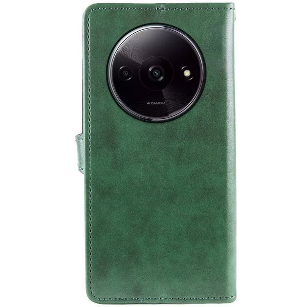Шкіряний чохол-книжка GETMAN Gallant (PU) для Xiaomi Redmi A3 Green 777-06252 фото