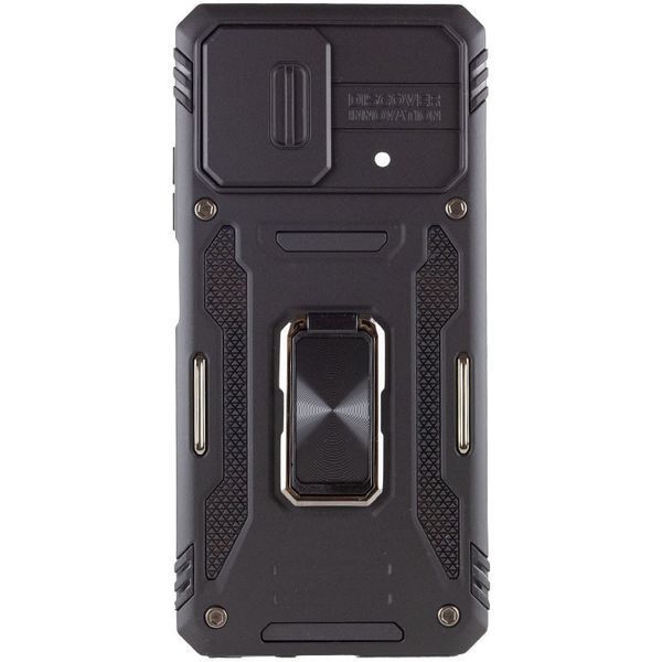 Ударопрочный чехол Camshield Army Ring для Xiaomi Poco X5 5G / Note 12 5G Black 777-05086 фото