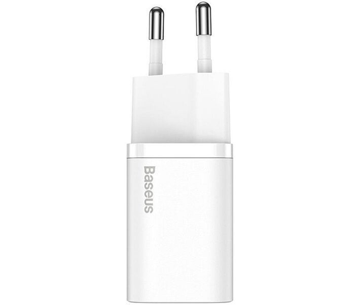 Мережевий зарядний пристрій Baseus Super Si Quick Charger 1C 20W EU White 656-01311 фото
