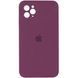 Силіконовий чохол з квадратними бортиками для iPhone 11 Pro Max Marsala