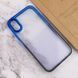 Чохол TPU+PC Fresh sip series для Apple iPhone XS Max (6.5") Чорний / Синій 777-06652 фото 3