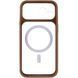 Чехол TPU+PC GETMAN Moon Clear with MagSafe для Apple iPhone 12 Pro Max (6.7") Brown 656-08447 фото 3