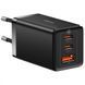 МЗП Baseus GaN5 Pro 65W (2 Type-С+USB ) + Кабель Type-C to Type-C 100W (1m) White CCGP120202 фото 3