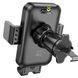 Тримач для мобільного HOCO H26 Rock push-type car holder(air outlet Black gray 656-00497 фото 5