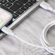 Кабель Proove Striped Silicone USB to Lightning (1m) white 656-02602 фото 2