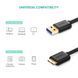 Кабель UGREEN US130 USB 3.0 A Male to Micro USB 3.0 Type B Male Cable 1m (Black) (UGR-10841) UGR-10841 фото 3