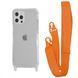 Чехол WAVE Clear Case With Strap для Iphone 12/12 Pro Orange 208-05219 фото 1