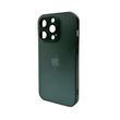 Чехол для смартфона AG Glass Matt Frame Color для iPhone 15 Pro Cangling Green