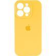 Силиконовый чехол с закрытой камерой для iPhone 16 Pro Max Sunny Yellow 666-01332 фото