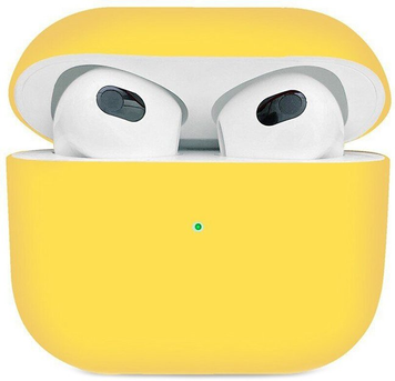 Силиконовый чехол для наушников AirPods 3 Yellow 203-00031 фото