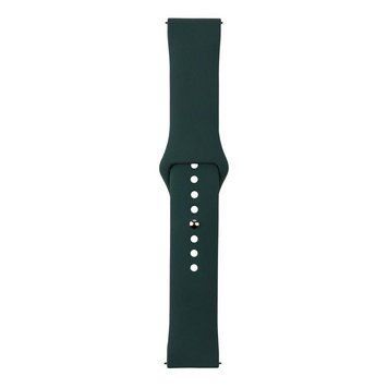Ремінець Универс 22mm Silicone Original Button Design для Samsung/Amazfit/Huawei Cyprus Green 212-02767 фото