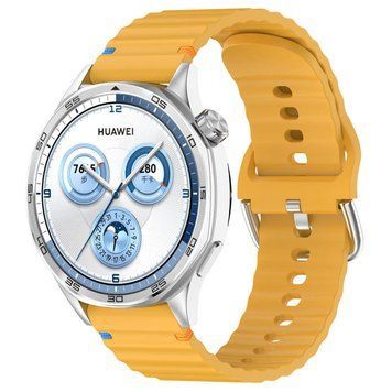 Силіконовий ремінець Wavy для Smart Watch 20mm Dark Yellow 212-01685 фото