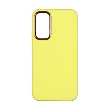 Чохол Silicone Cover Metal frame для Samsung Galaxy A34 5G (A346) Yellow 208-03434 фото
