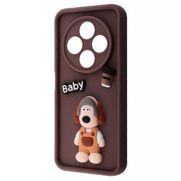 Чехол Pretty Things Case для Xiaomi Redmi 14C 4G/Poco C75 Brown/Baby 777-02041 фото