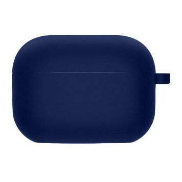 Силиконовый футляр с микрофиброй для наушников Airpods Pro 2 / Pro Midnight blue 203-00323 фото